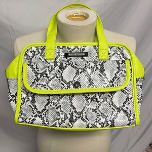 Steve Madden Snake Print & Neon Green Purse